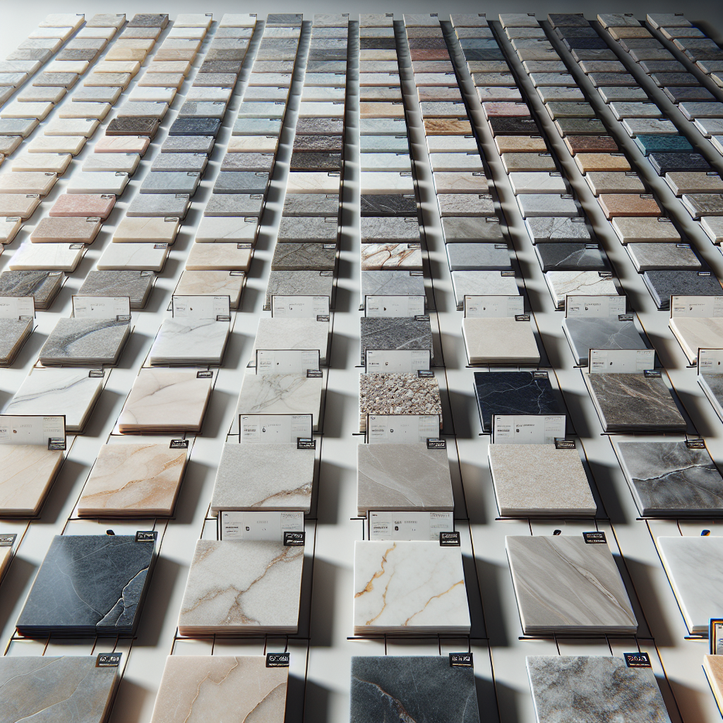 Flooring materials and pricing selection